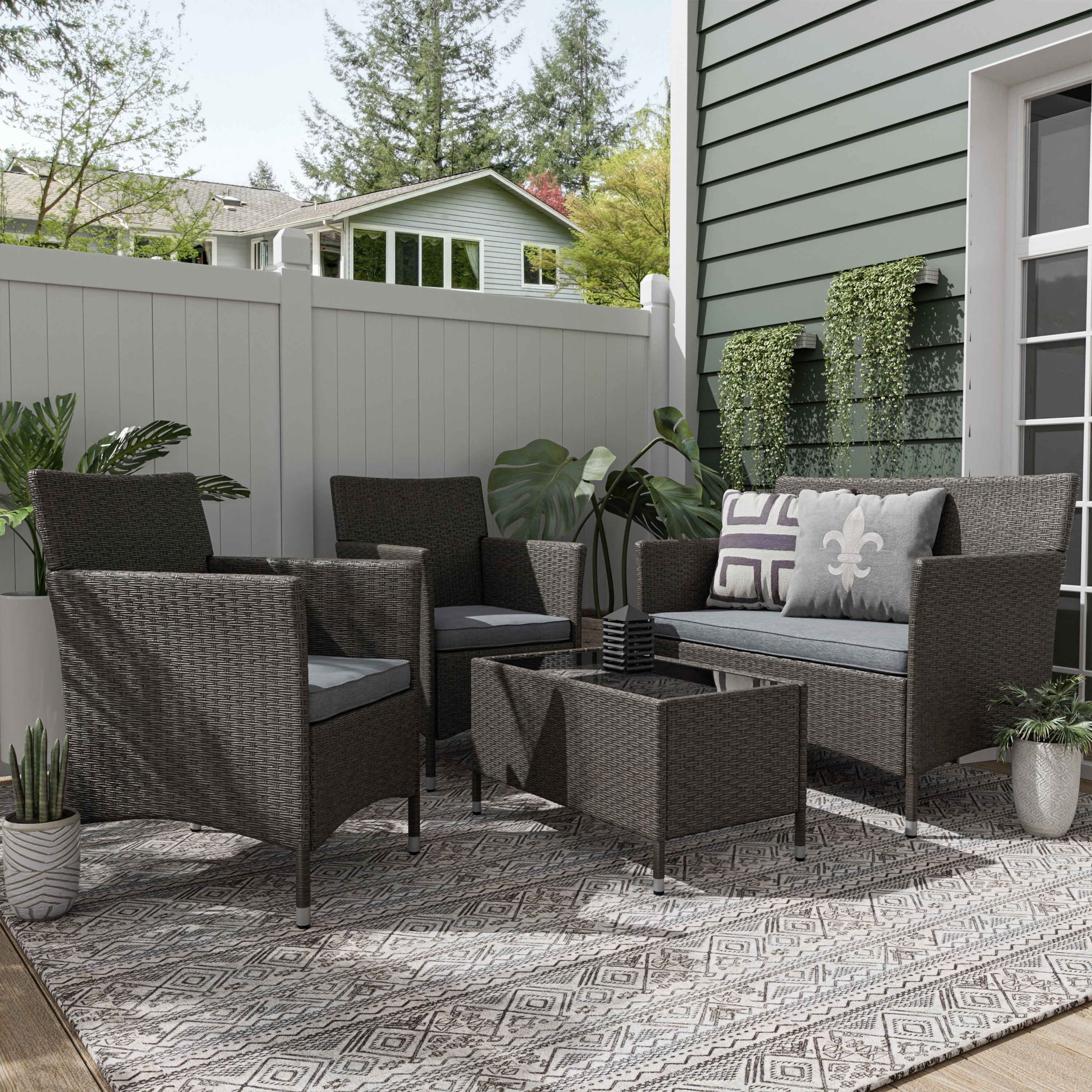 4 person patio online set